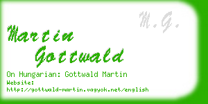 martin gottwald business card